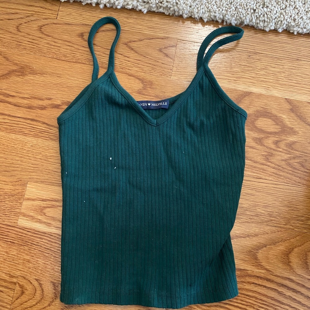 Green crop top